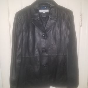 NEW Wilson Black Leatger Jacket w/ Thinsulate